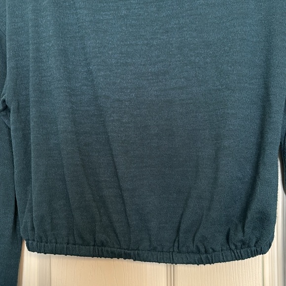 Teal cropped Wilfred Free top - Picture 3 of 4
